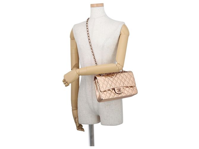 Borsa a Spalla con Catena Chanel Matelassé 25 Rosa D'oro - vista 5