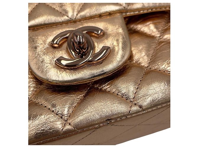 Borsa a Spalla con Catena Chanel Matelassé 25 Rosa D'oro - vista 9