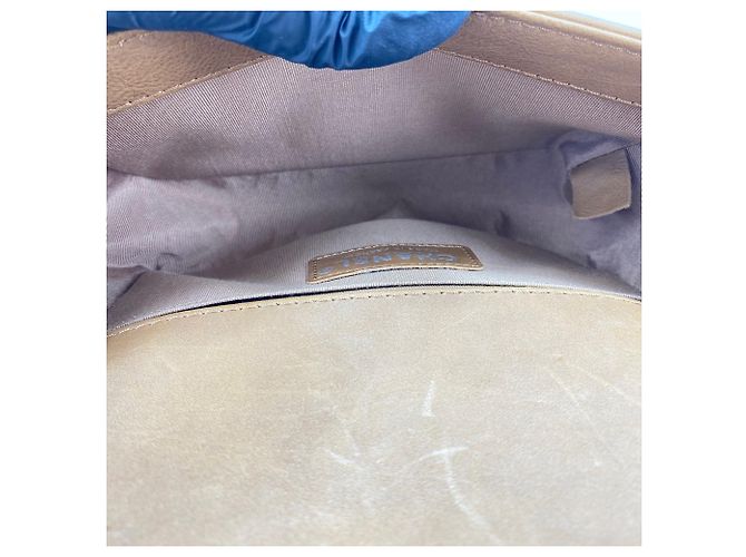 Borsa a tracolla Chanel Boy marrone - vista 11