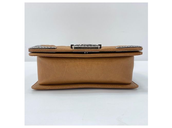 Borsa a tracolla Chanel Boy marrone - vista 6