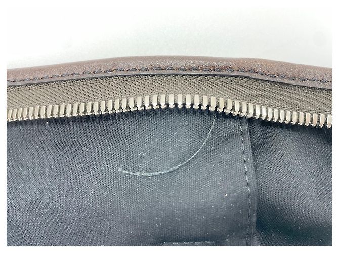 Borsa a tracolla Fendi in tela marrone - vista 12