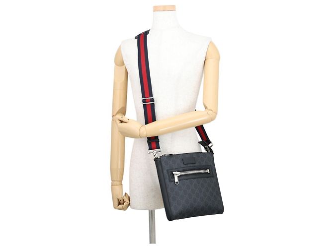 Borsa a tracolla Gucci GG Supreme nera Nero - vista 4
