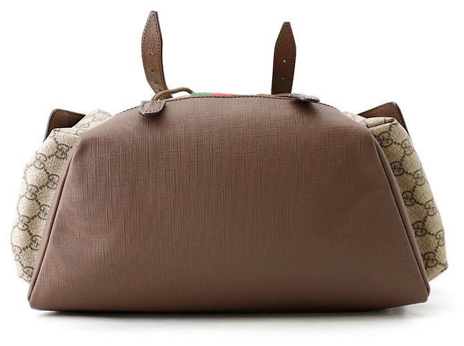Gucci Ophidia GG Supreme Rucksack Medium Braun Rot Grün - Ansicht 3