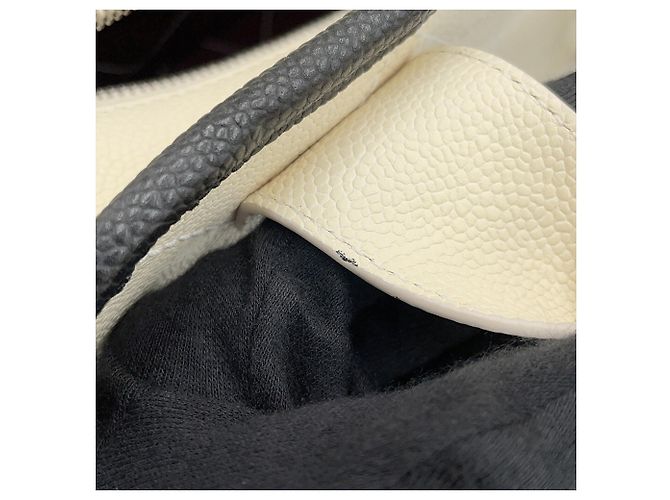 Borsa Bowling Deauville Chanel Nero Bianco - vista 11