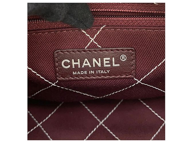 Borsa Bowling Deauville Chanel Nero Bianco - vista 17