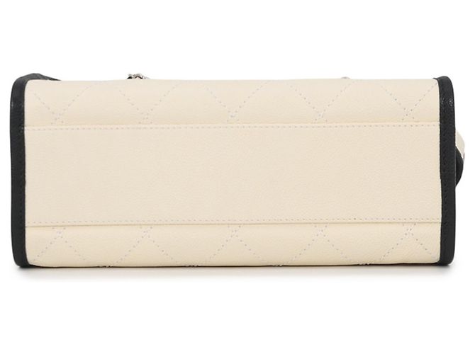 Borsa Bowling Deauville Chanel Nero Bianco - vista 3
