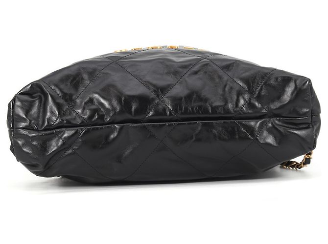 Borsa Chanel AS3313 in pelle di vitello nera Nero - vista 3