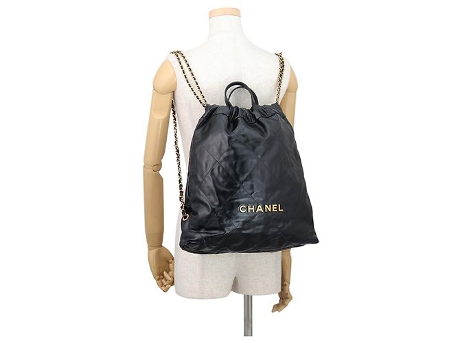 Borsa Chanel AS3313 in pelle di vitello nera Nero - vista 4