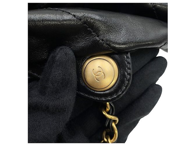 Borsa Chanel AS3313 in pelle di vitello nera Nero - vista 7