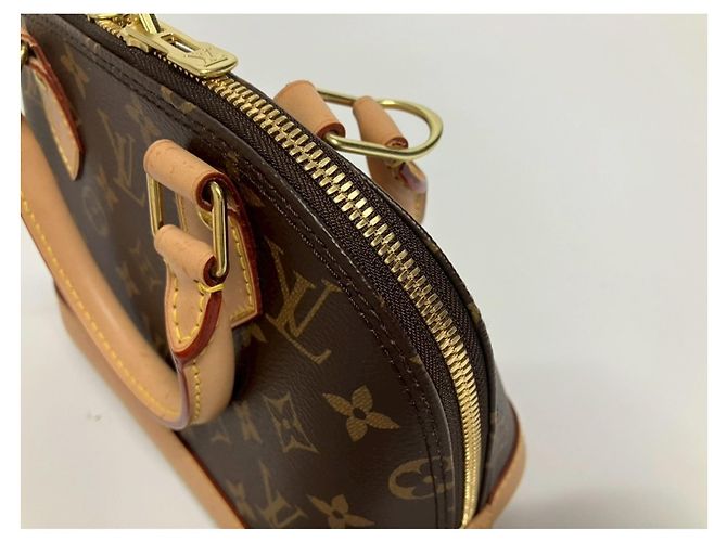 Borsa 2-way Alma Louis Vuitton Marrone - vista 4