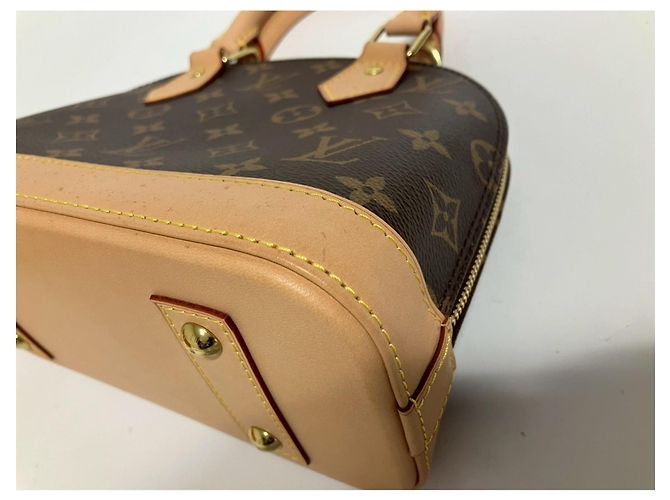 Borsa 2-way Alma Louis Vuitton Marrone - vista 7