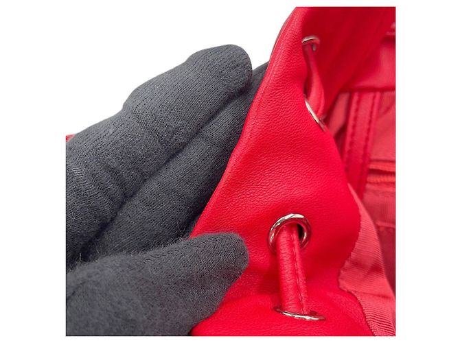 Zaino Chanel Matelassé Rosso - vista 15