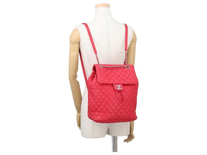 Zaino Chanel Matelassé Rosso - vista 4