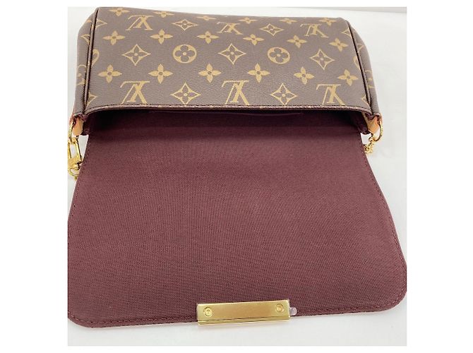 Borsa a Spalla Louis Vuitton Favorite MM Marrone - vista 10