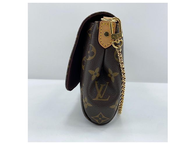 Borsa a Spalla Louis Vuitton Favorite MM Marrone - vista 4