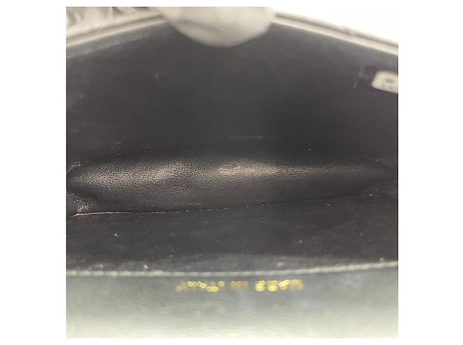 Borsa a tracolla Chanel Matelassé in pelle nera Nero - vista 9