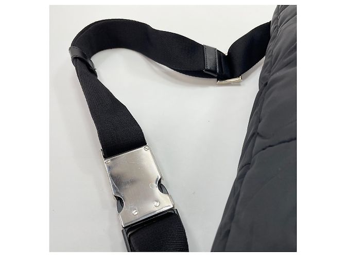 Prada PRADA Triangle Plate Schultertasche Schwarz - Ansicht 11