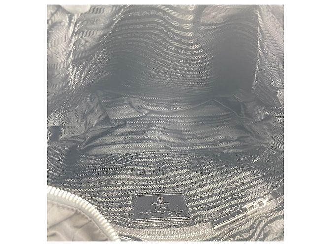 Prada PRADA Triangle Plate Schultertasche Schwarz - Ansicht 12