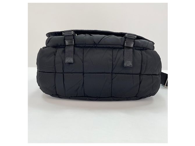 Prada PRADA Triangle Plate Schultertasche Schwarz - Ansicht 7