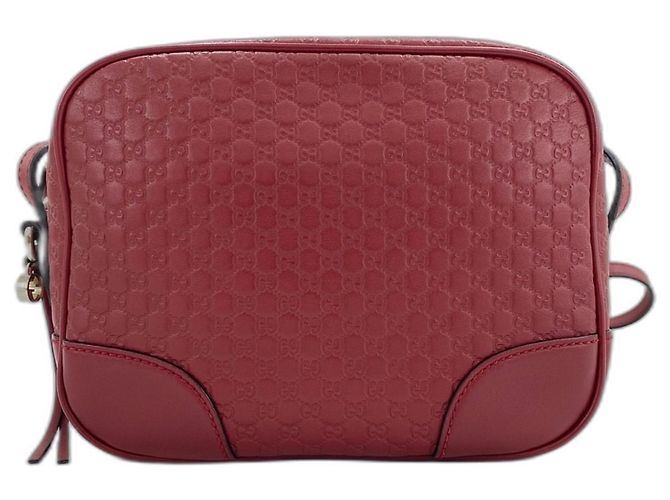 Borsa a tracolla in pelle rossa Gucci Rosso - vista 2