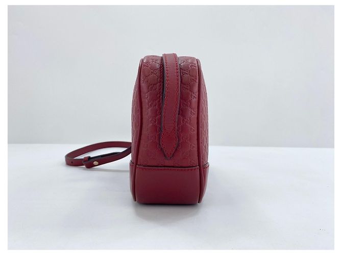 Borsa a tracolla in pelle rossa Gucci Rosso - vista 5