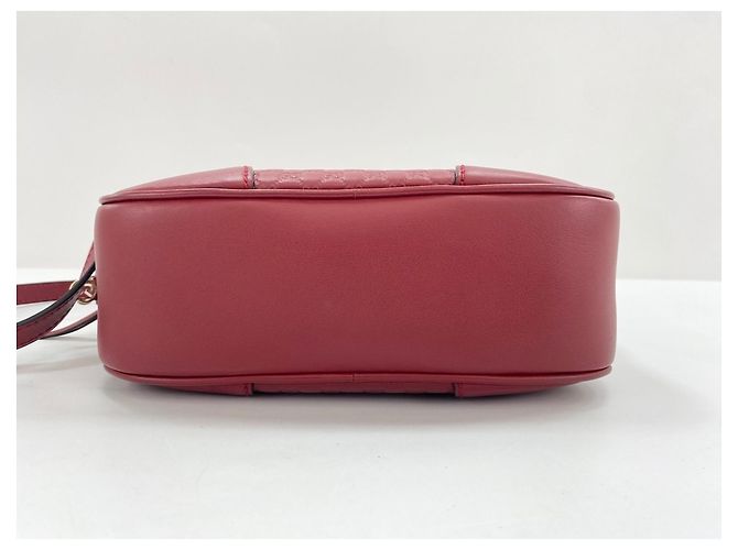 Borsa a tracolla in pelle rossa Gucci Rosso - vista 6