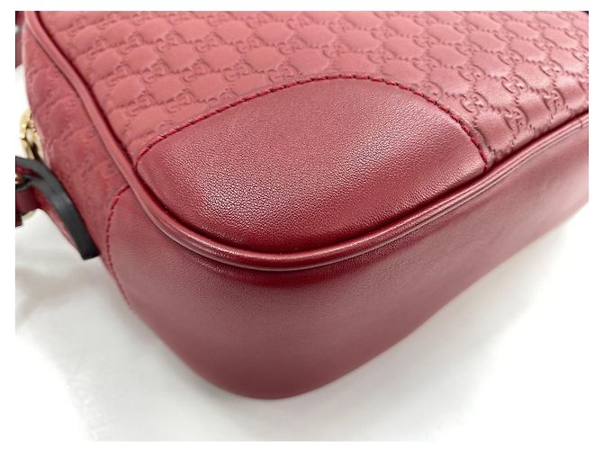 Borsa a tracolla in pelle rossa Gucci Rosso - vista 7