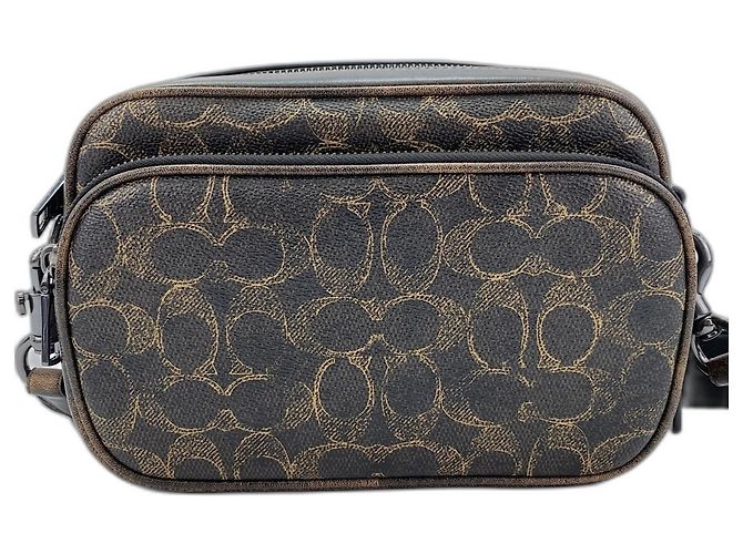 Borsa a tracolla Coach Finlay Crossbody Signature Marrone - vista 2