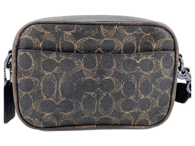 Borsa a tracolla Coach Finlay Crossbody Signature Marrone - vista 3