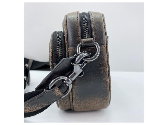 Borsa a tracolla Coach Finlay Crossbody Signature Marrone - vista 5