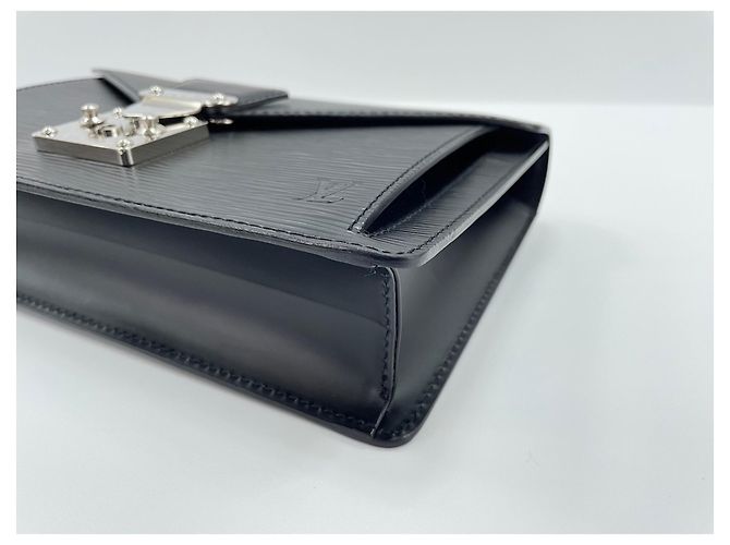 Pochette Sellier Dragonne Louis Vuitton Clutch Nero - vista 6