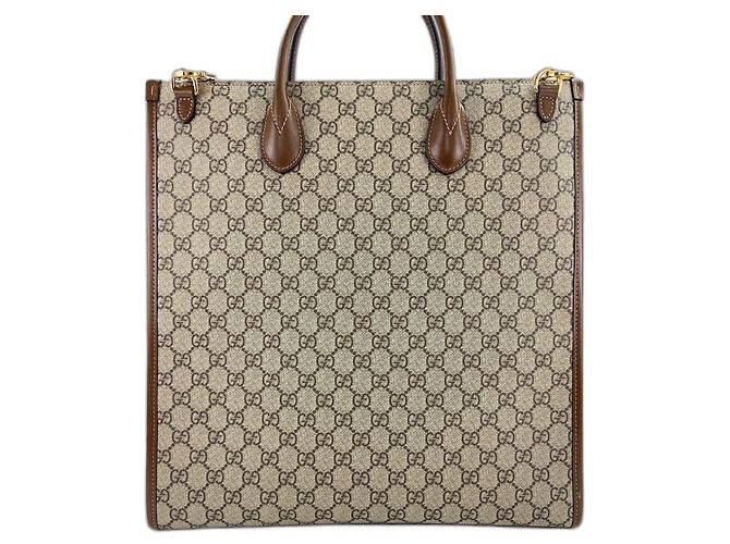 Borsa Tote 2-Way Gucci Interlocking G marrone - vista 2