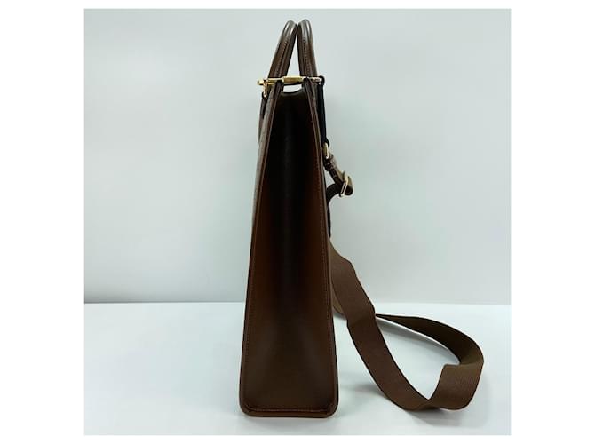 Borsa Tote 2-Way Gucci Interlocking G marrone - vista 4