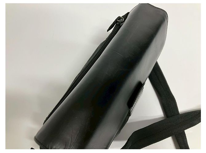 Borsa a tracolla in nylon nero Prada - vista 10