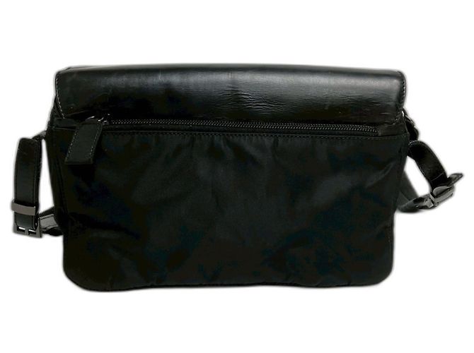 Borsa a tracolla in nylon nero Prada - vista 2