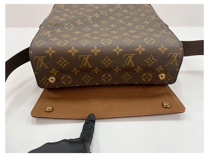 Borsa a Spalla Louis Vuitton Naviglio Marrone - vista 11