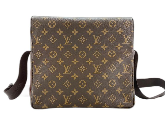 Borsa a Spalla Louis Vuitton Naviglio Marrone - vista 2
