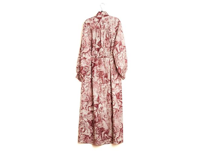 Autre Marque F.R.S. For Restless Sleepers Robe Soie FR38 Rosa Seidentwill Maxi-Kleid UK10 US8 Mehrfarben - Ansicht 4