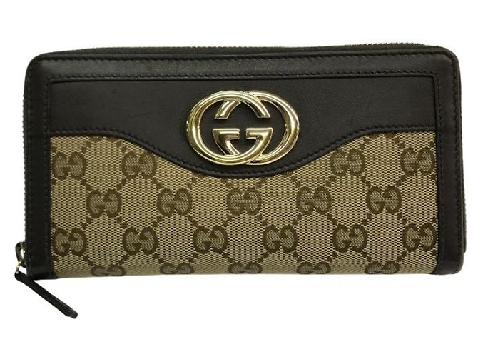 Gucci GG Canvas Sukey Long Wallet Braun Beige - Ansicht 2