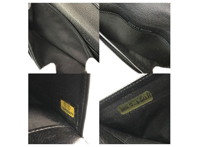 Chanel Camellia Leder-Brieftasche in Schwarz - Ansicht 10