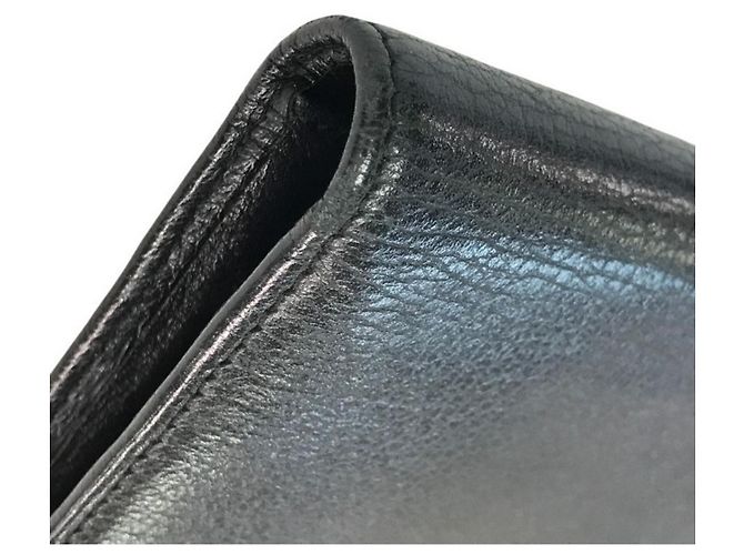 Chanel Camellia Leder-Brieftasche in Schwarz - Ansicht 5