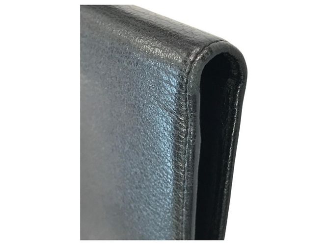 Chanel Camellia Leder-Brieftasche in Schwarz - Ansicht 6