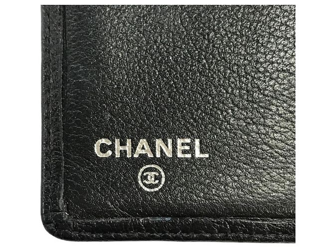 Chanel Camellia Leder-Brieftasche in Schwarz - Ansicht 8
