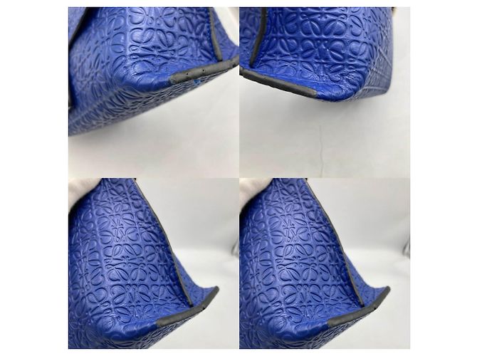 Borsa a Spalla con Catena Loewe Avenue Blu - vista 5