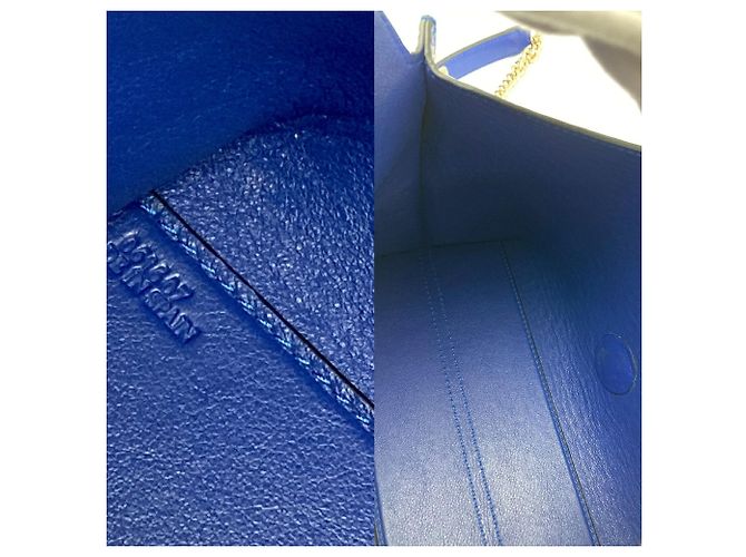 Borsa a Spalla con Catena Loewe Avenue Blu - vista 9
