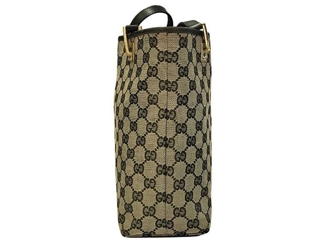 Borsa Tote Gucci GG Canvas nera Nero - vista 4