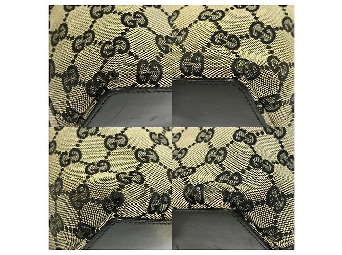 Borsa Tote Gucci GG Canvas nera Nero - vista 6