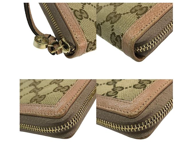 Portafoglio lungo Gucci GG Canvas Beige - vista 3