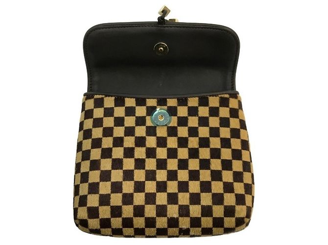 Borsa a tracolla Louis Vuitton Damier Sauvage Gazelle Marrone - vista 7