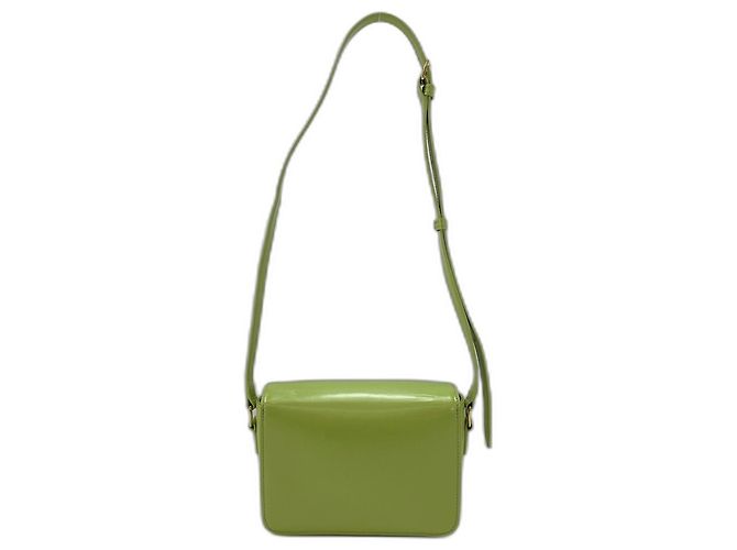 Céline Borsa a tracolla Teen in pelle verde Celine - vista 2